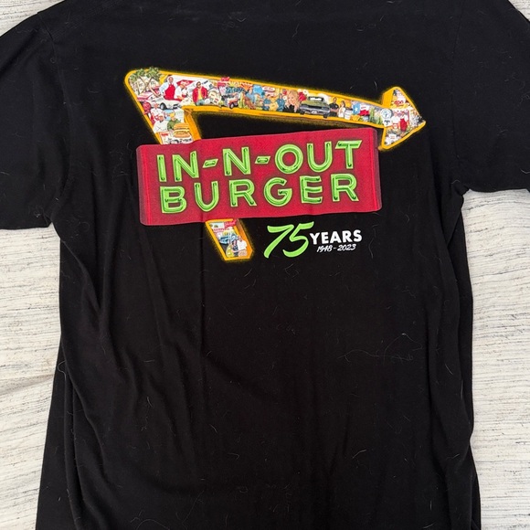 75th Anniversary In-N-Out Burger Black T-Shirt - Picture 2 of 2